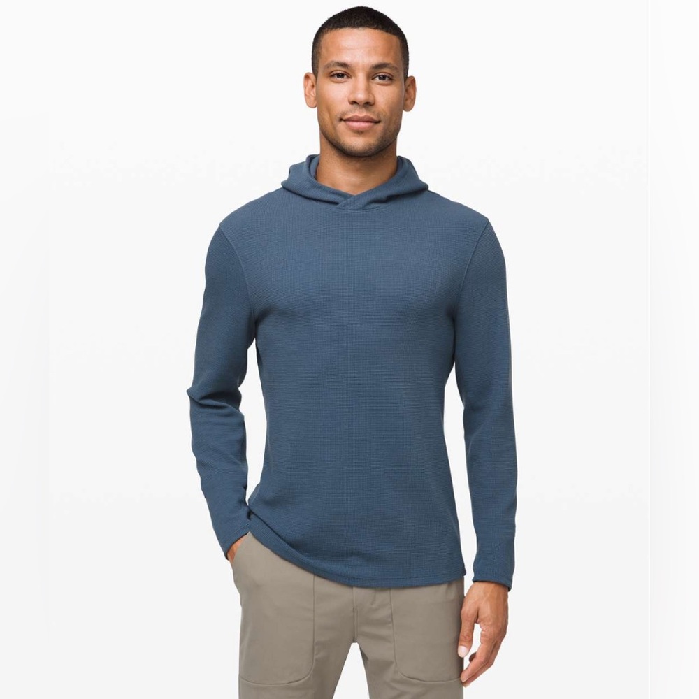 Men's Blue Hoodie Shirt